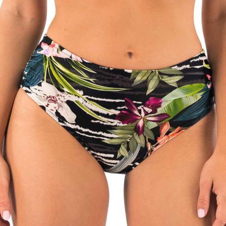 Fantasie Swim Maldives Bikini Briefs in black tropical FS504171