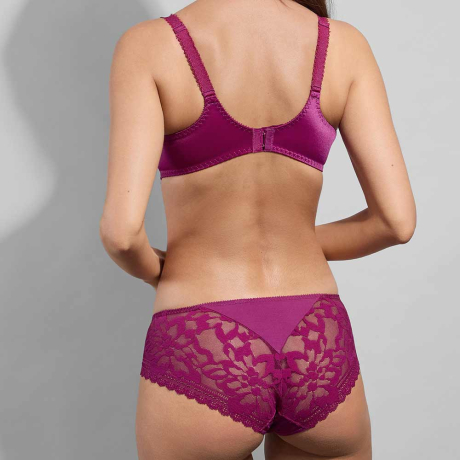 Backview of Empreinte Leia Bra and Briefs in orchidee 07224 and 02224