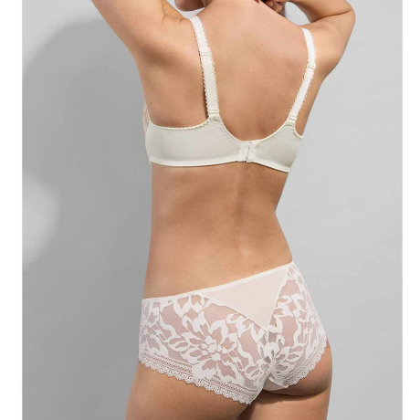 Backview of Empreinte Leia Bra and Briefs in naturel 07224 and 02224