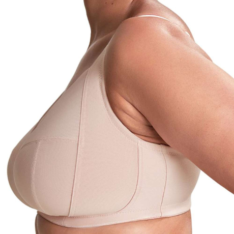 Sideview of Royce Cara Non Wired Bra in blush 1461