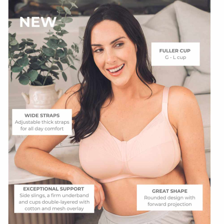 Features of Royce Cara soft cup bra in blush 1461