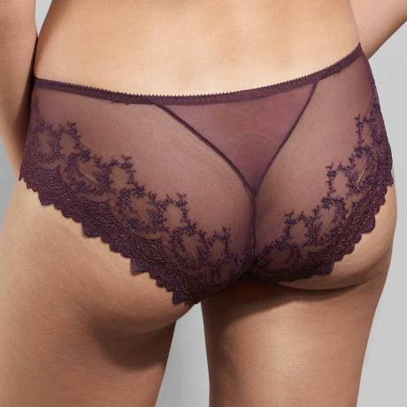 Backview of Empreinte Louise Briefs in cassis 02184