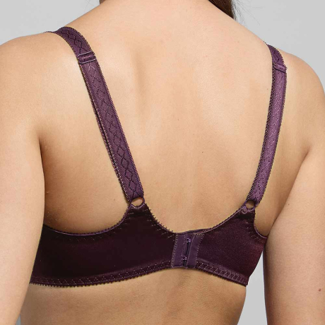 Backview of Empreinte Louise Bra in cassis 07184