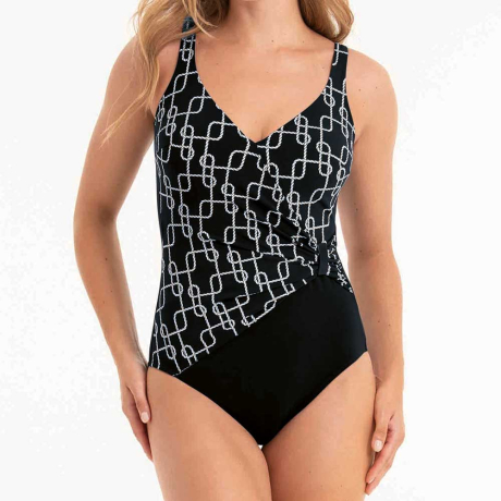 Anita Luella Swimsuit in black/white 7339