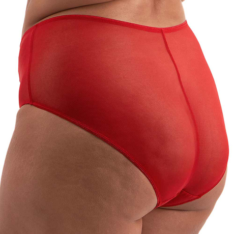 Sideview of Elomi Matilda Briefs in haute red EL8906