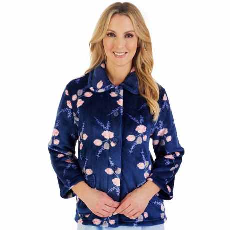 Slenderella Bedjacket in Navy BJ06310