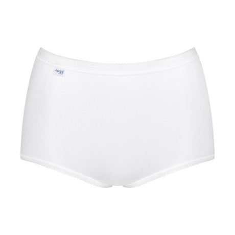 Sloggi Maxi Briefs 4 Pack in white for the white/navy pack MAXI