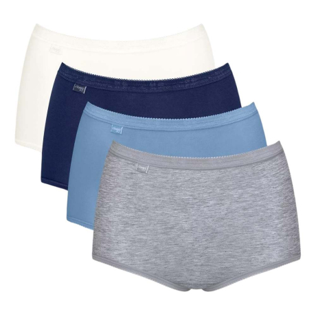 Sloggi Maxi Briefs 4 Pack in multi blue MAXI