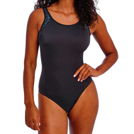 Freya Swim Freestyle Swimsuit in Midnight Leopard AW3969