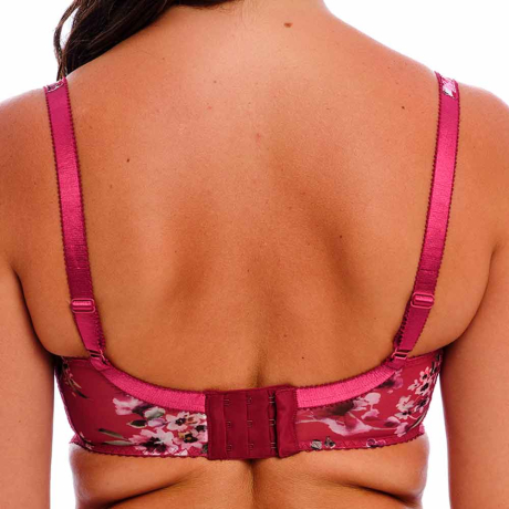 Backview of Fantasie Lucia Bra in cherry FL101501