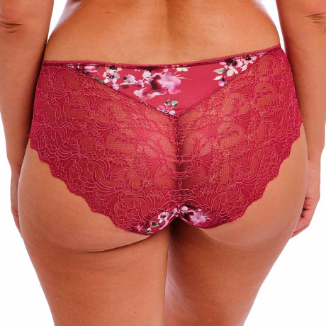 Backview of Fantasie Lucia Shorts in cherry FL101580