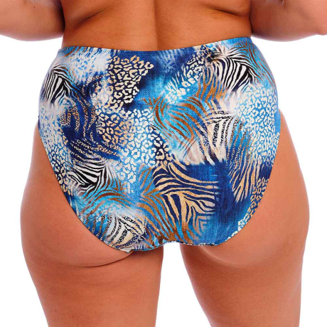 Backview of Fantasie Swim Seraya Sands Bikini Briefs in Denim FS503778