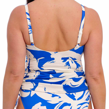 Backview of Fantasie Swim Rabida Island Tankini Top In Ultramarine FS504854