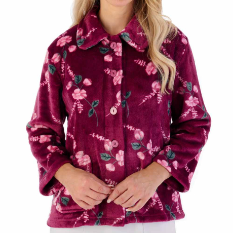 Slenderella Bedjacket In Damson BJ06310