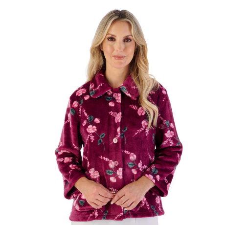 Slenderella Bedjacket In Damson BJ06310