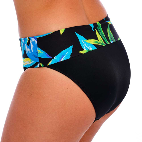 Sideview of Fantasie Swim Talm Beach Bikini Briefs In Black FS505077