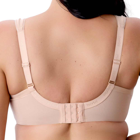 Backview of Berlei Beauty Stripe Bra In Blush B541