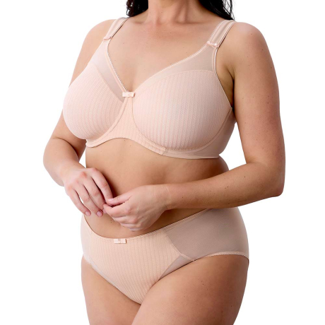 Berlei Beauty Stripe Bra and Briefs In Blush B541 and B543