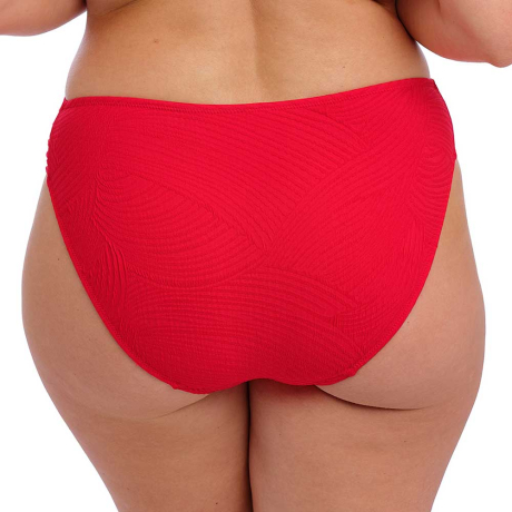 Backview of Fantasie Swim Ottawa Bikini Briefs in Radiant Red FS6358