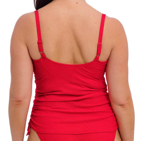 Backview of Fantasie Swim Ottawa Tankini Top in Radiant Red FS6356