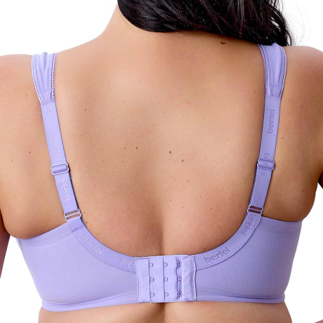 Backview of Berlei Beauty Stripe Bra In Violet Tulip B521
