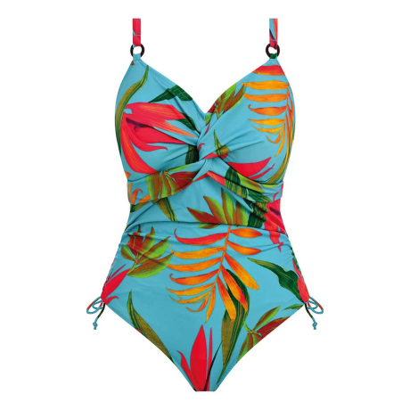 Pichola Print Underwired Twist Front Swimsuit