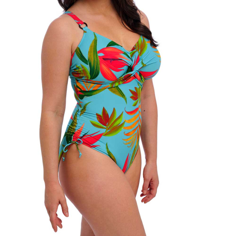 Sideview of Fantasie Swim Pichola Swimsuit in Aqua FS503947
