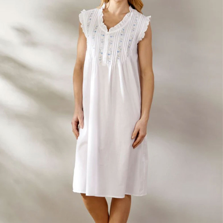 Slenderella Nightdress In White ND55250
