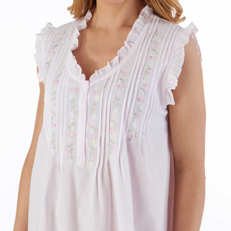 Slenderella Nightdress In Pink ND55250

