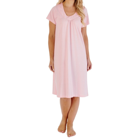 Linclalor 100% Cotton Winter Classic Cuffless Nightdress – Warm & Comfortable, Made In Italy