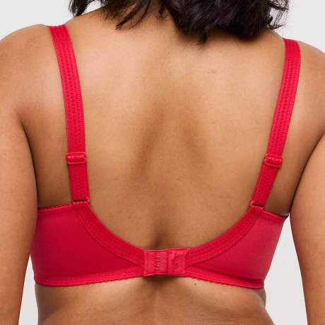 Backview of PrimaDonna Montara Bra In True Red 0163380
