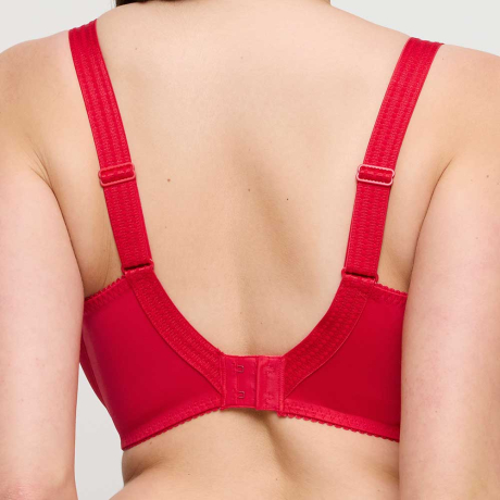Backview of PrimaDonna Montara Bra In True Red 0163385
