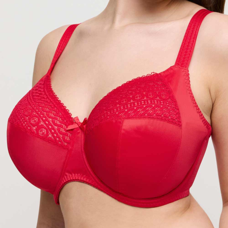 Sideview of PrimaDonna Montara Bra In True Red 0163385
