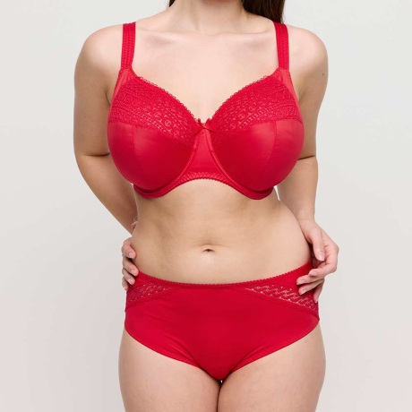 PrimaDonna Montara Bra and Briefs In True Red 0163385 and 0563381
