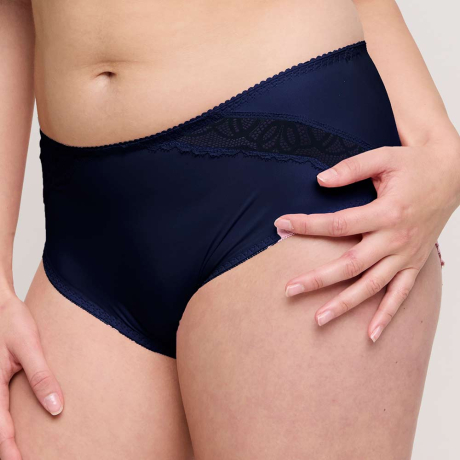 Sideview of PrimaDonna Salerno Briefs In Midnight Blue 0563531
