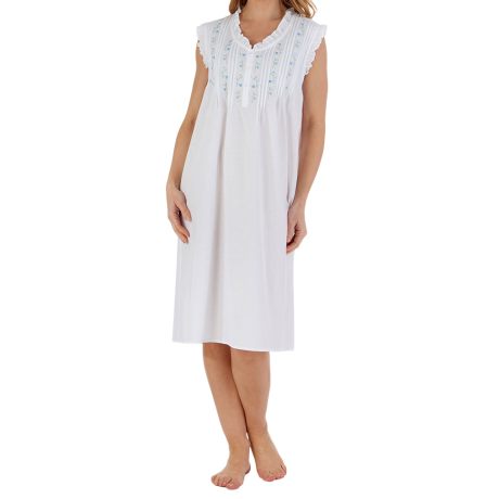 Slenderella Nightdress In White ND55250
