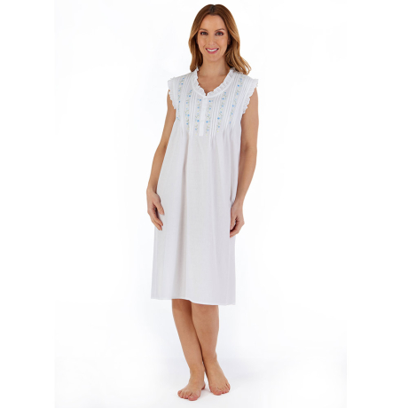 Slenderella Nightdress In White ND55250
