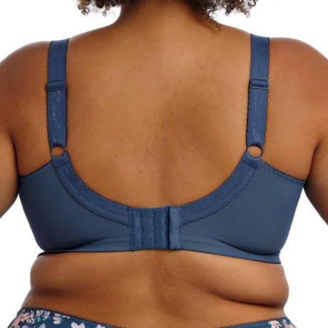 Backview of Goddess Kayla Bra in Teal Blossom GD6162
