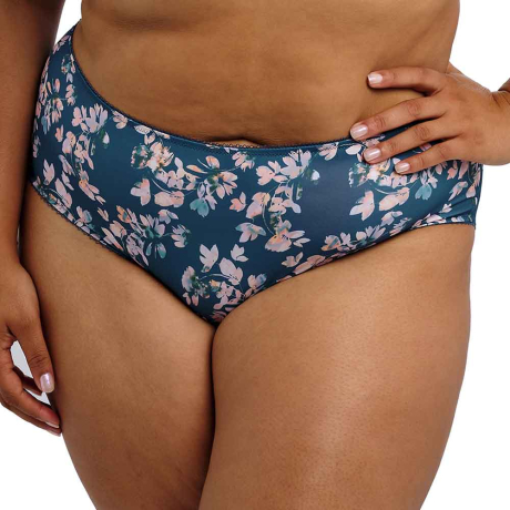 Goddess Kayla Briefs in Teal Blossom GD6168
