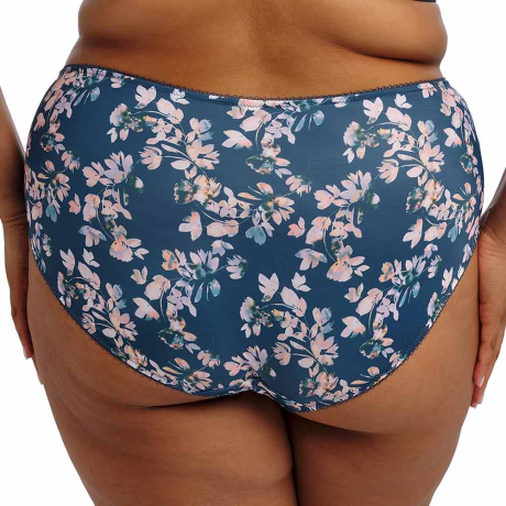 Backview of Goddess Kayla Briefs in Teal Blossom GD6168
