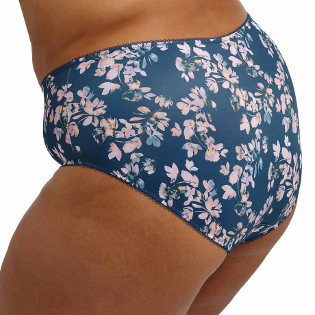 Sideview of Goddess Kayla Briefs in Teal Blossom GD6168
