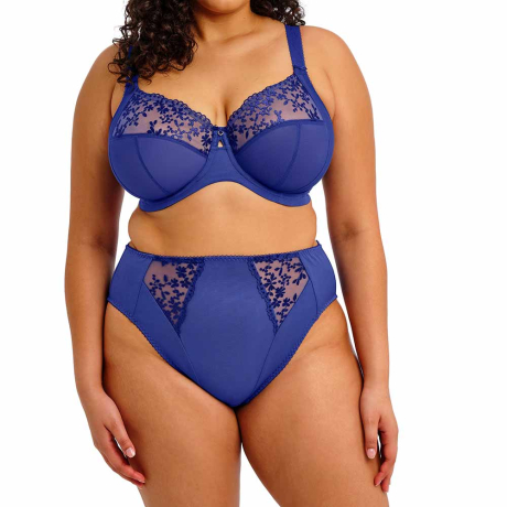 Elomi Zarla Bra and Briefs In Sapphire EL302505 and EL302553
