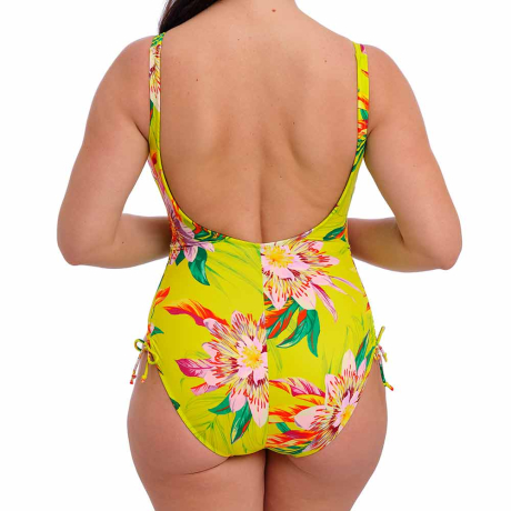 Backview of Fantasie Cala Macarella Swimsuit In Zest FS505230
