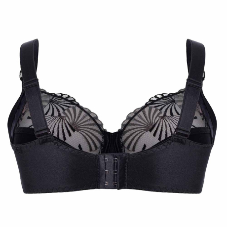 Backview of Ulla Dessous Emily Bra in Black 2223
