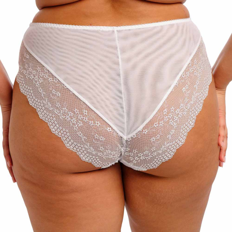 Backview of Elomi Lucie Briefs in White EL4498
