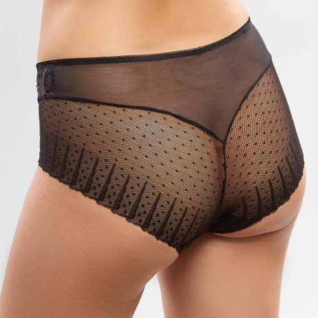 Backview of Empreinte Amour Briefs In Black 05225
