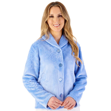 Slenderella Bedjacket In Blue BJ08315
