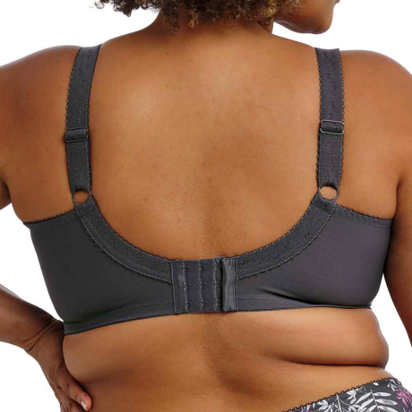 Backview of Goddess Kayla Bra in Charcoal GD6162
