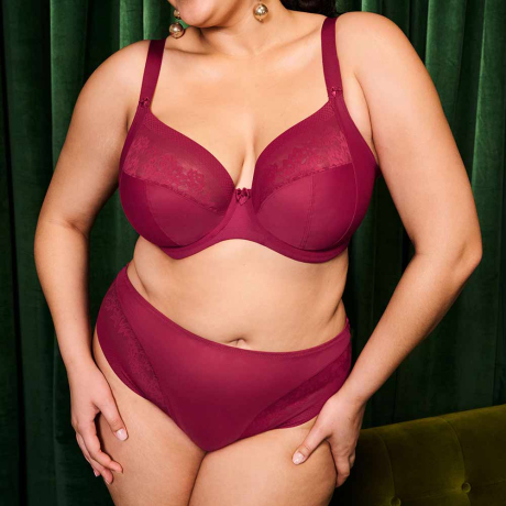 Elomi Nerina Bra and Briefs In Rouge EL302734 and EL302753
