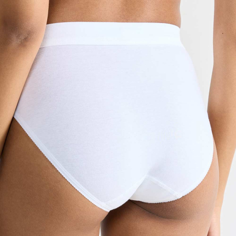 Backview of Sloggi Double Comfort T Tai 2 Pack In White DCTTAI2
